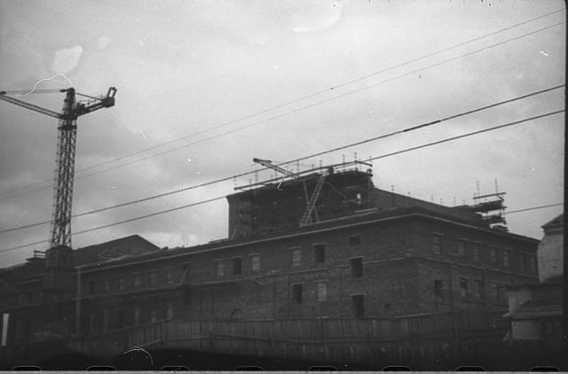 Строительство Драматического театра. Фото 1953 года