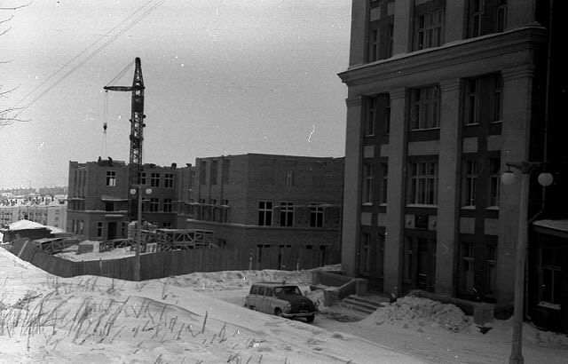 Строительство роддома 2-й городской больницы. 1965-1966 гг.