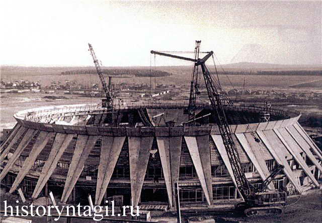 Строительство дворца Ледового спорта. 1980-е годы