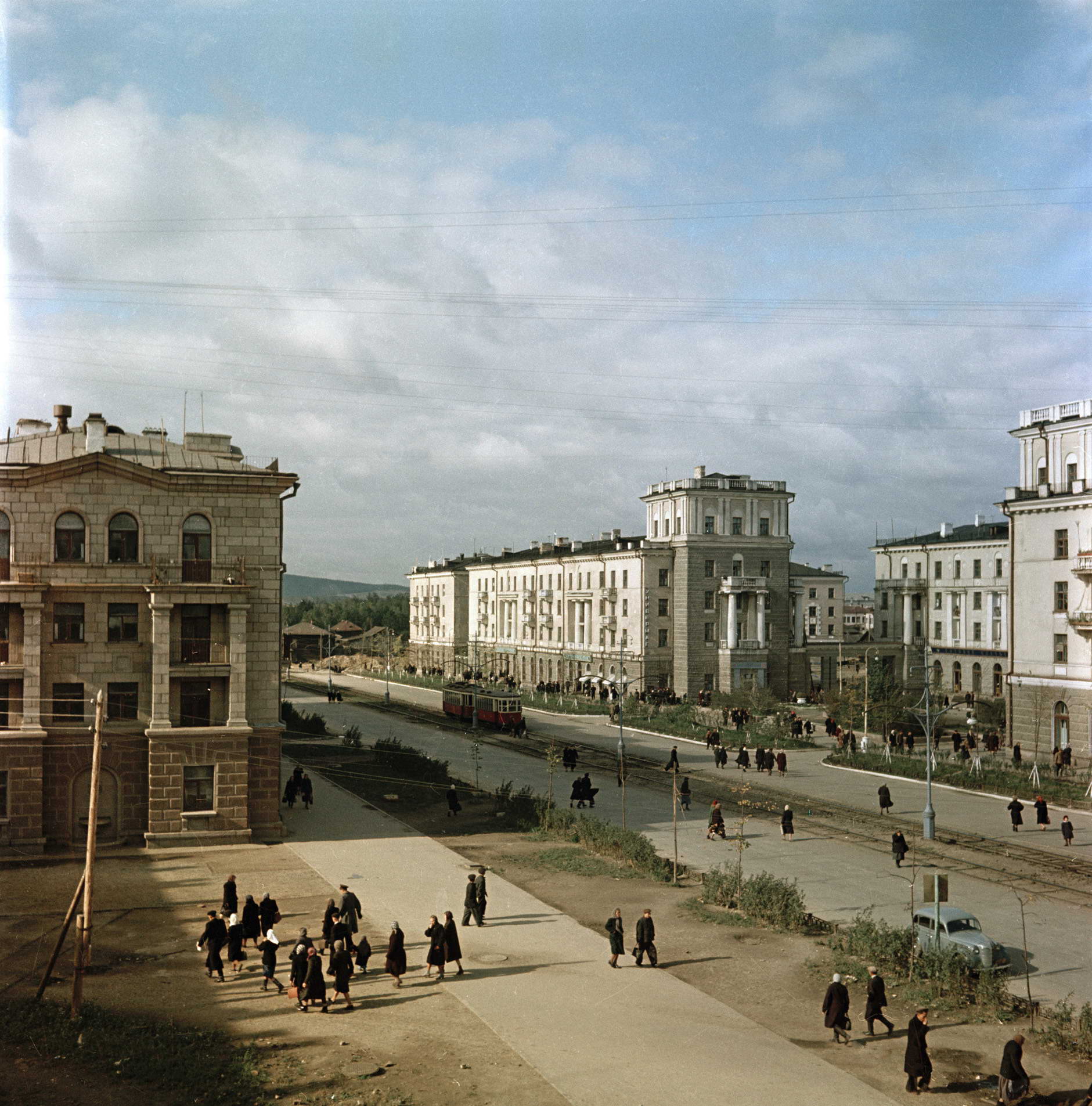 Проспект Ленина (фото 1954-55 гг.)