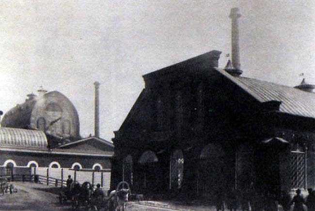 Верхнесалдинский завод. Здание нового мартена (фото конца XIX в.)
