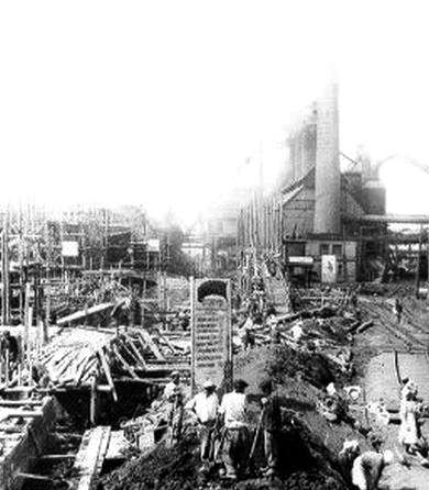 Строительство НТМЗ (фото конца 1930-х гг.)