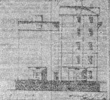 фасад доменного корпуса при Нижнетагильском заводе (чертеж 1828 г.)