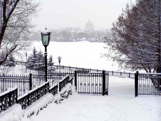 Парк Бондина зимой