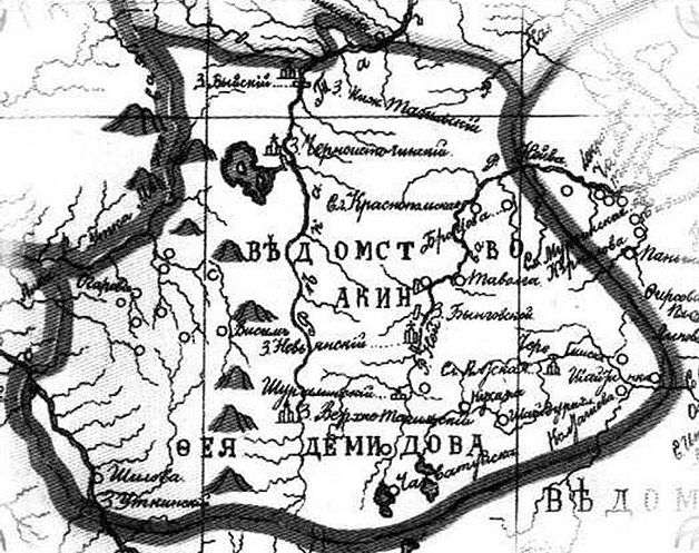 Ведомство Акинфия Демидова (план-карта второй половины XVIII в.)